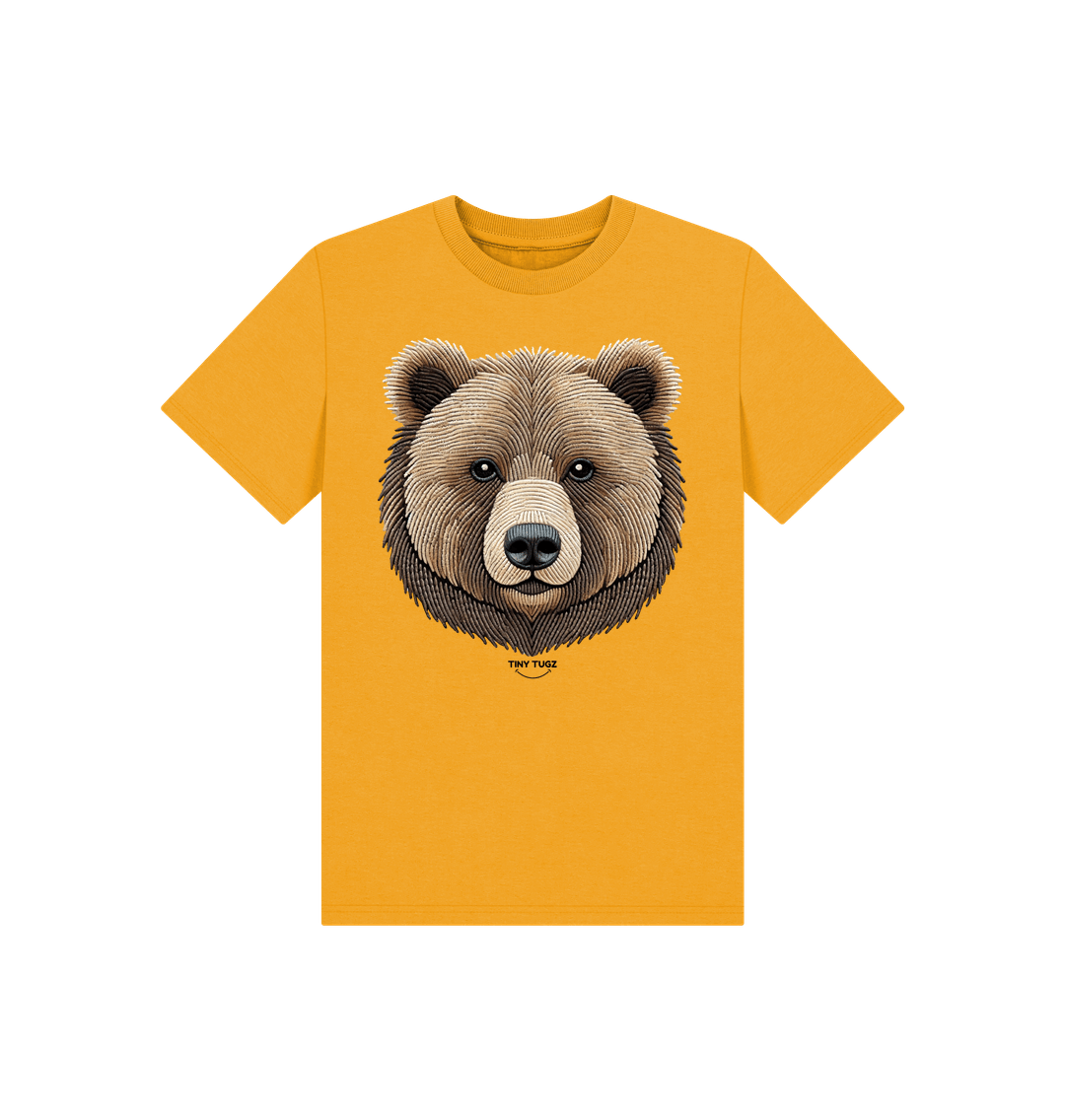 Mustard Printed Kids T-Shirt