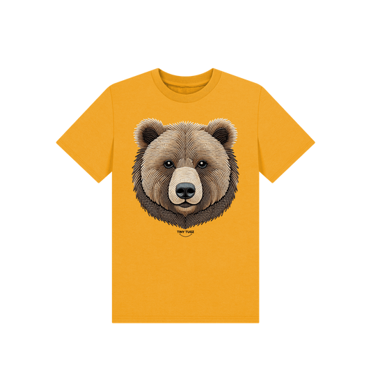 Mustard Printed Kids T-Shirt