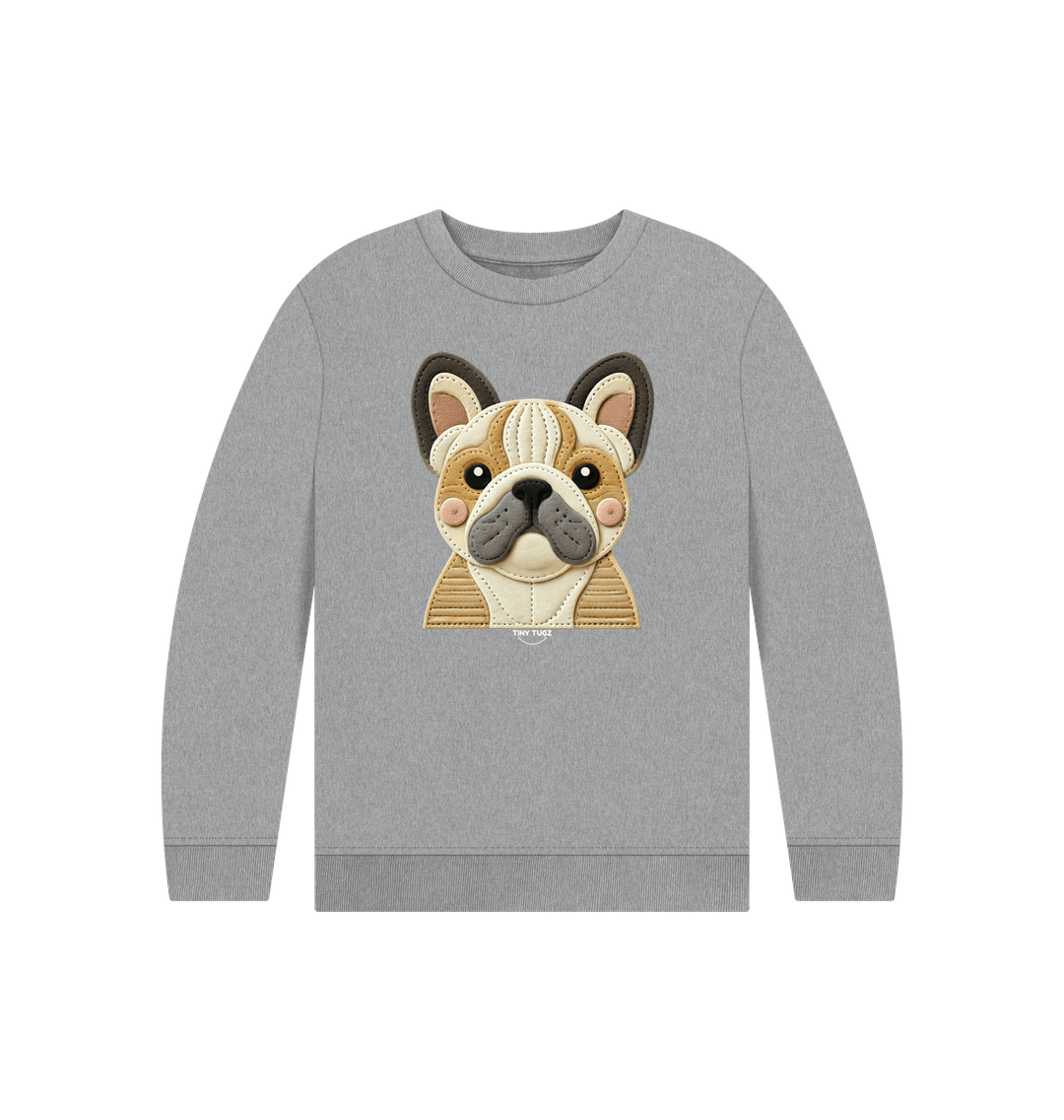 Athletic Grey Printed Kids Jumper