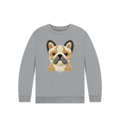 Athletic Grey Printed Kids Jumper