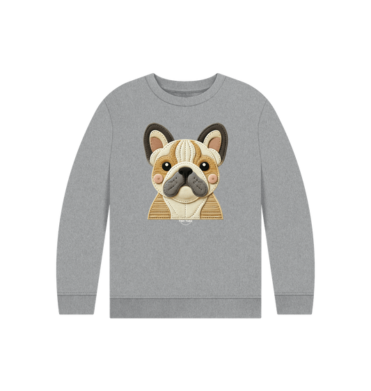 Athletic Grey Printed Kids Jumper