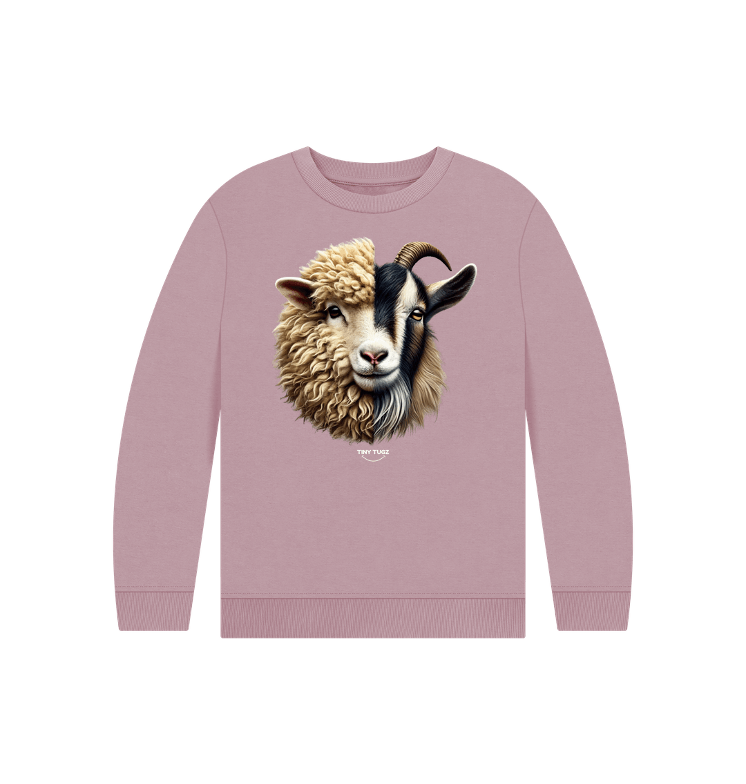 Mauve Printed Kids Jumper