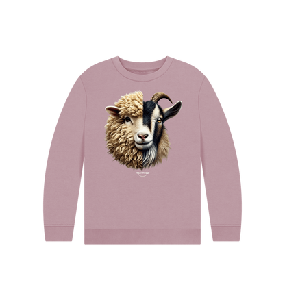Mauve Printed Kids Jumper