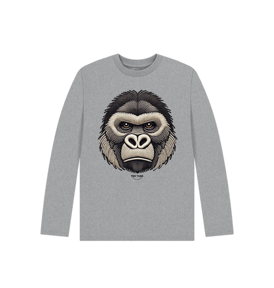 Athletic Grey Printed Kids T-Shirt
