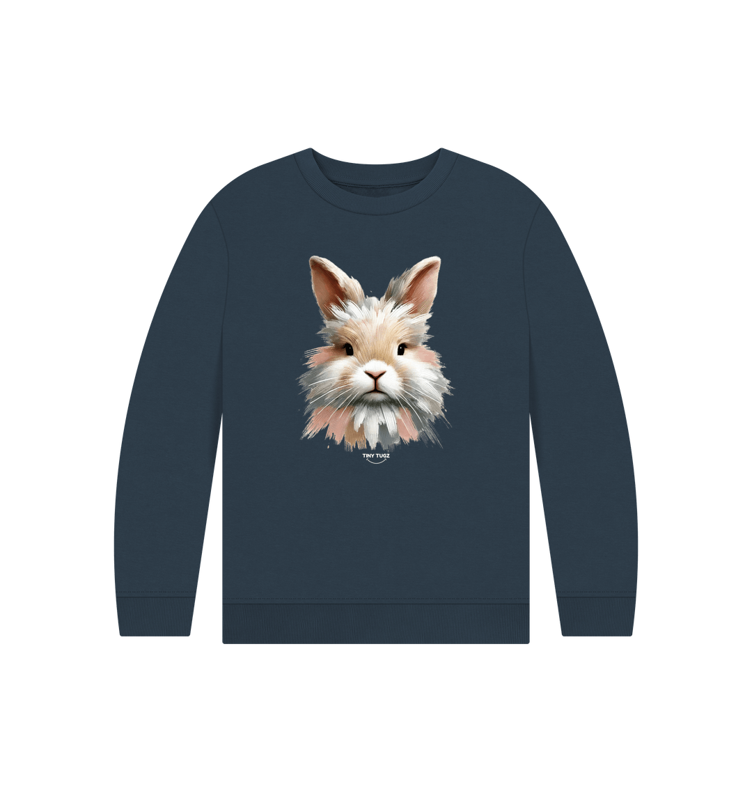 Navy Blue Printed Kids Jumper