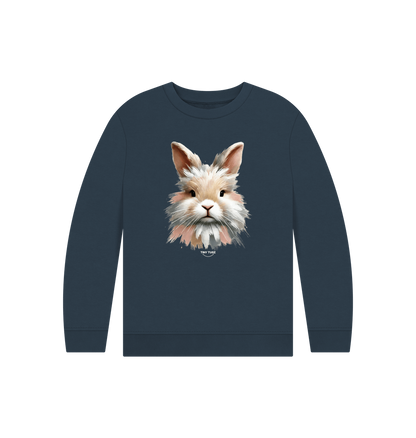 Navy Blue Printed Kids Jumper