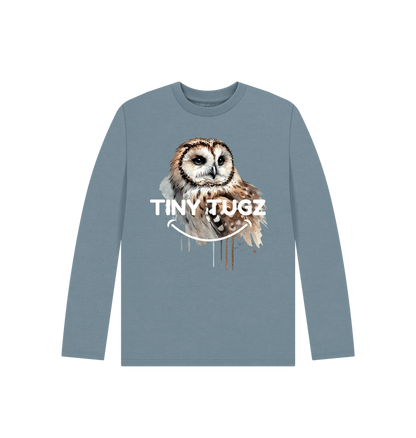 Stone Blue Printed Kids T-Shirt