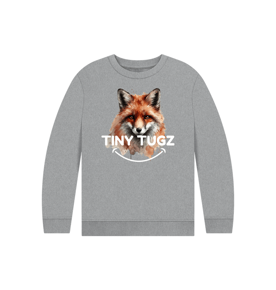 Athletic Grey Printed Kids Jumper
