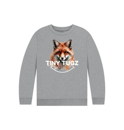 Athletic Grey Printed Kids Jumper