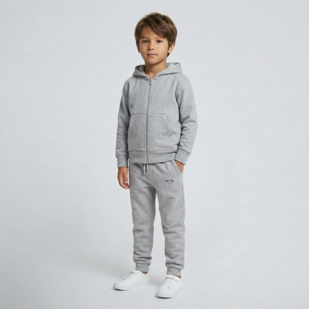 Tiny Tugz™ 100% Organic Cotton Kids Joggers – Grey
