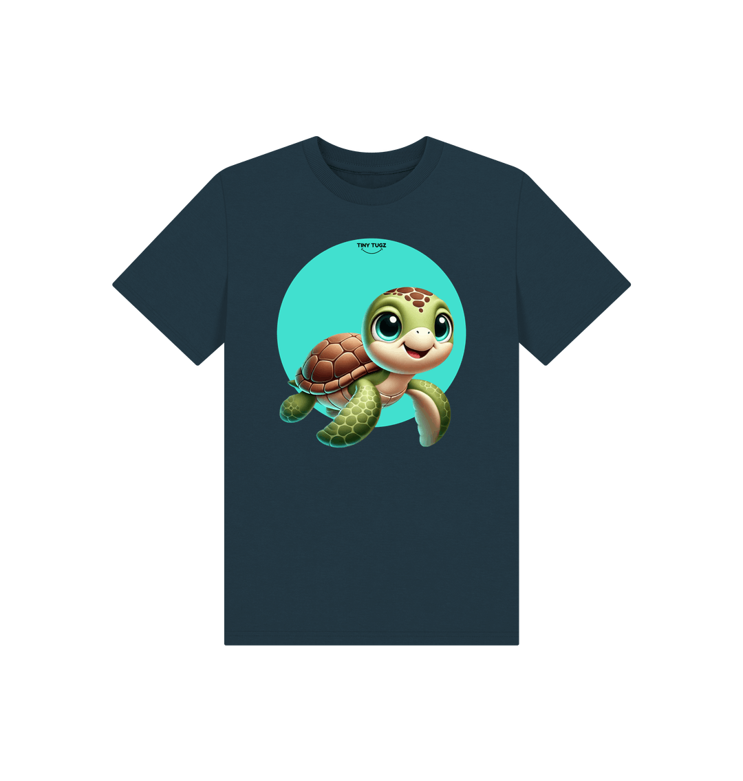 Denim Blue Printed Kids T-Shirt