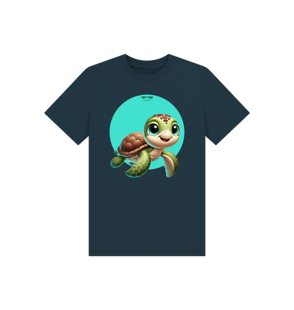 Denim Blue Printed Kids T-Shirt