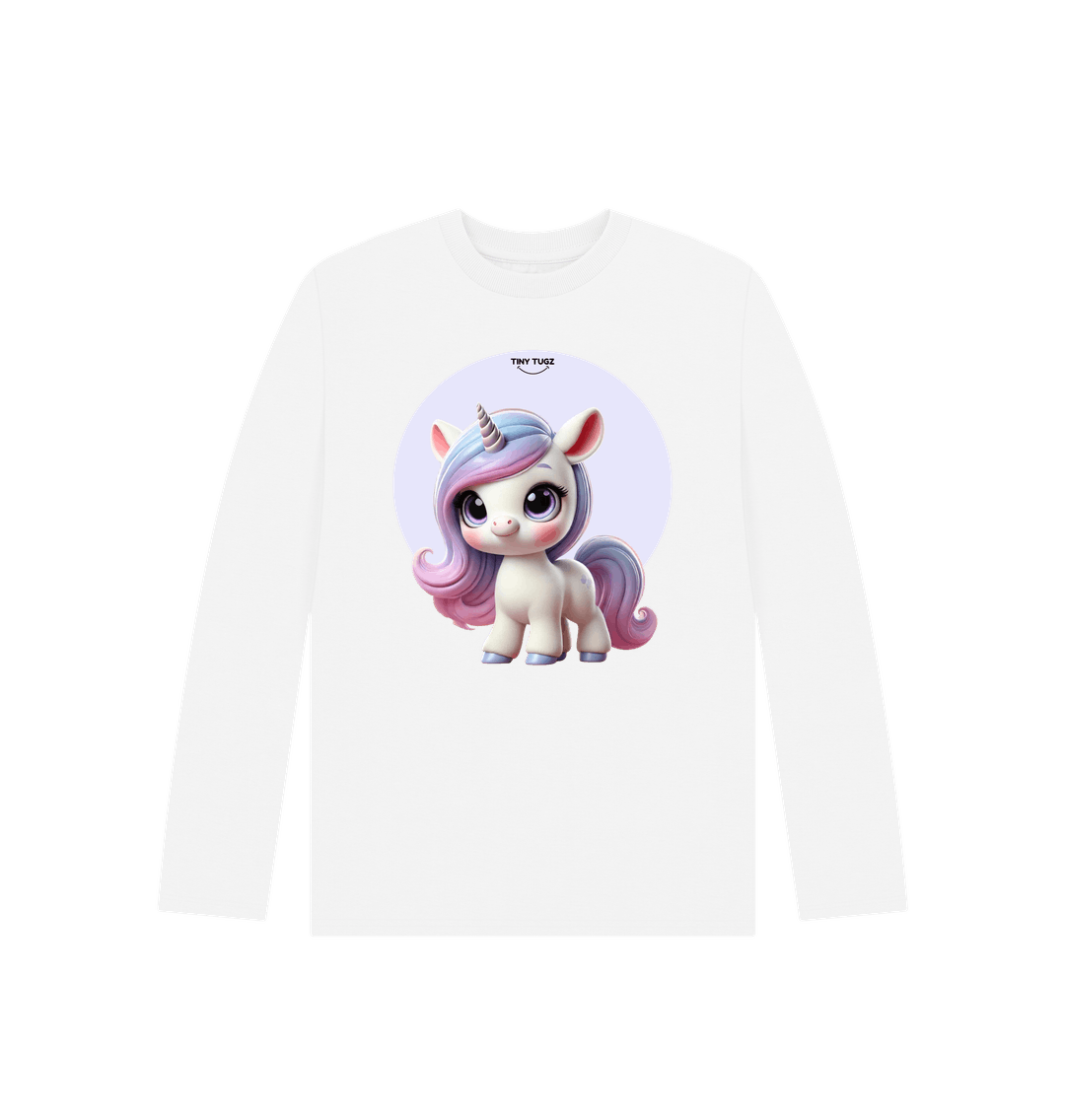 White Printed Kids T-Shirt