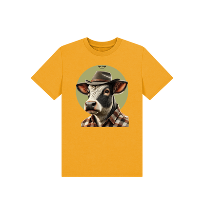 Mustard Printed Kids T-Shirt