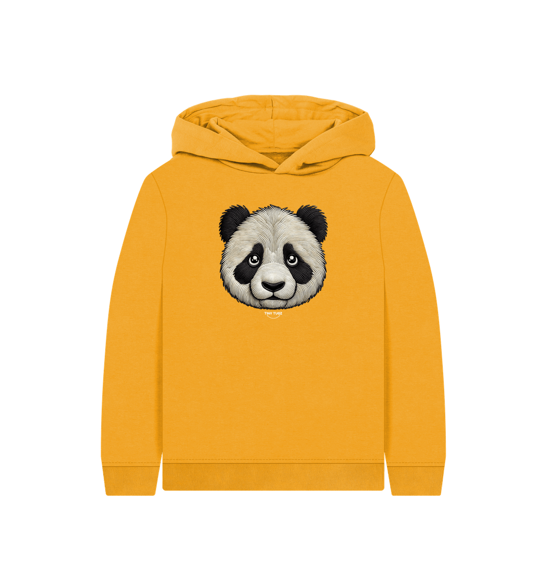 Mustard Printed Kids Hoodie