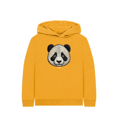 Mustard Printed Kids Hoodie