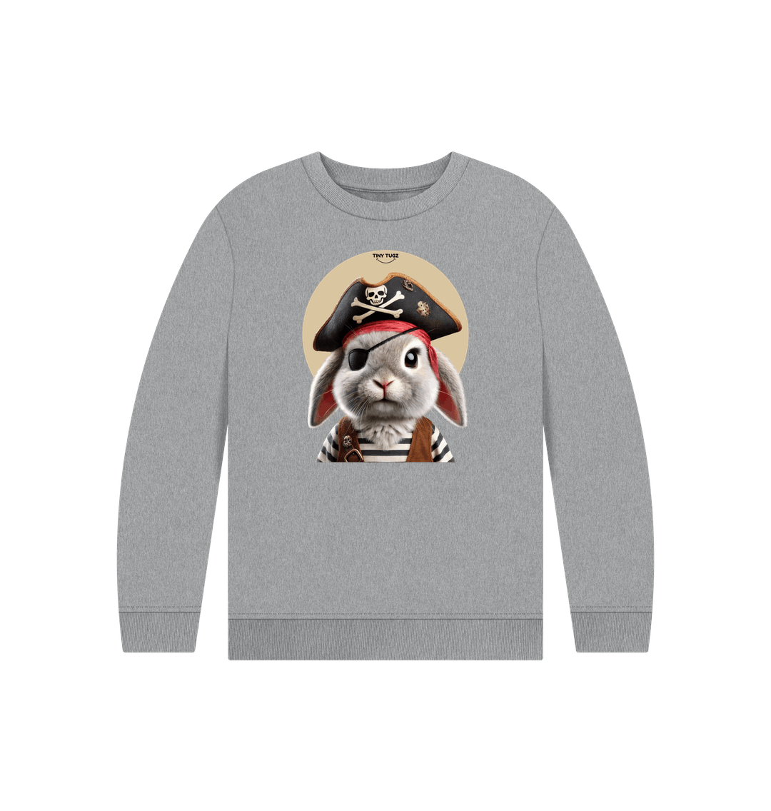 Athletic Grey Printed Kids Jumper