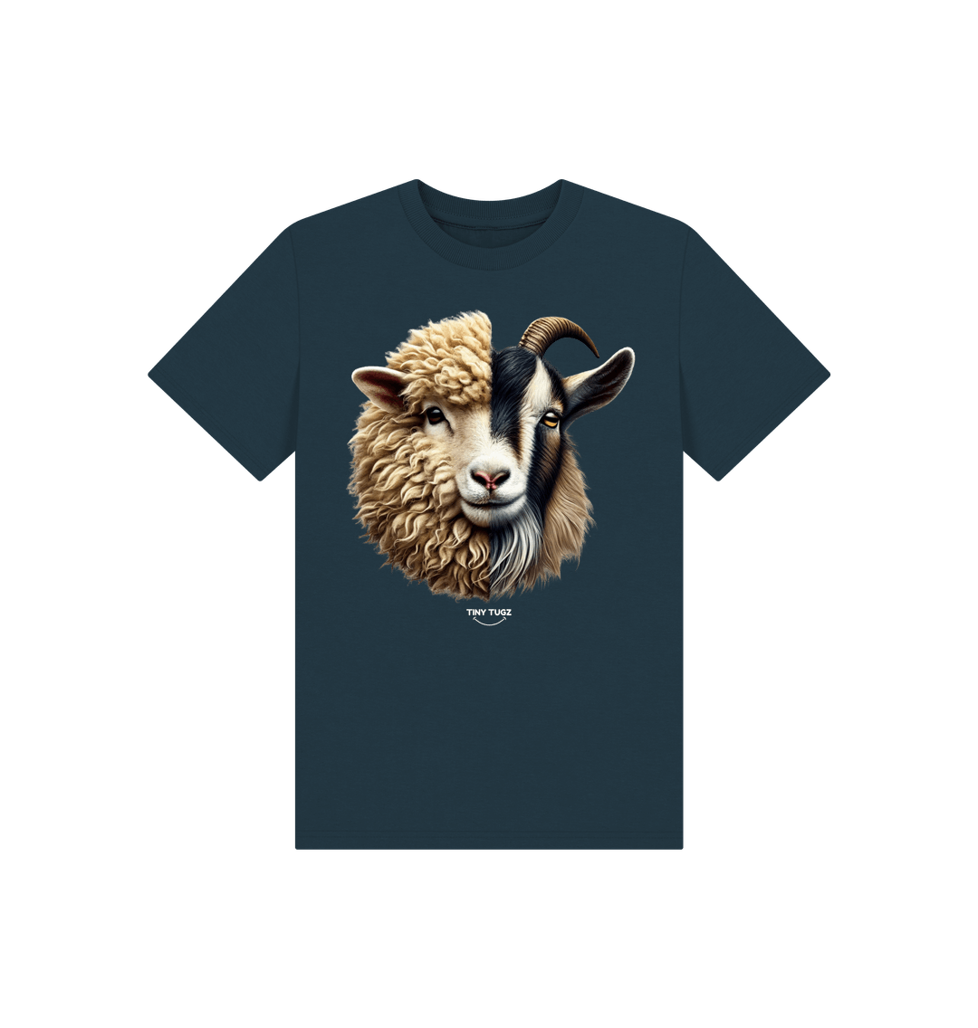Denim Blue Printed Kids T-Shirt