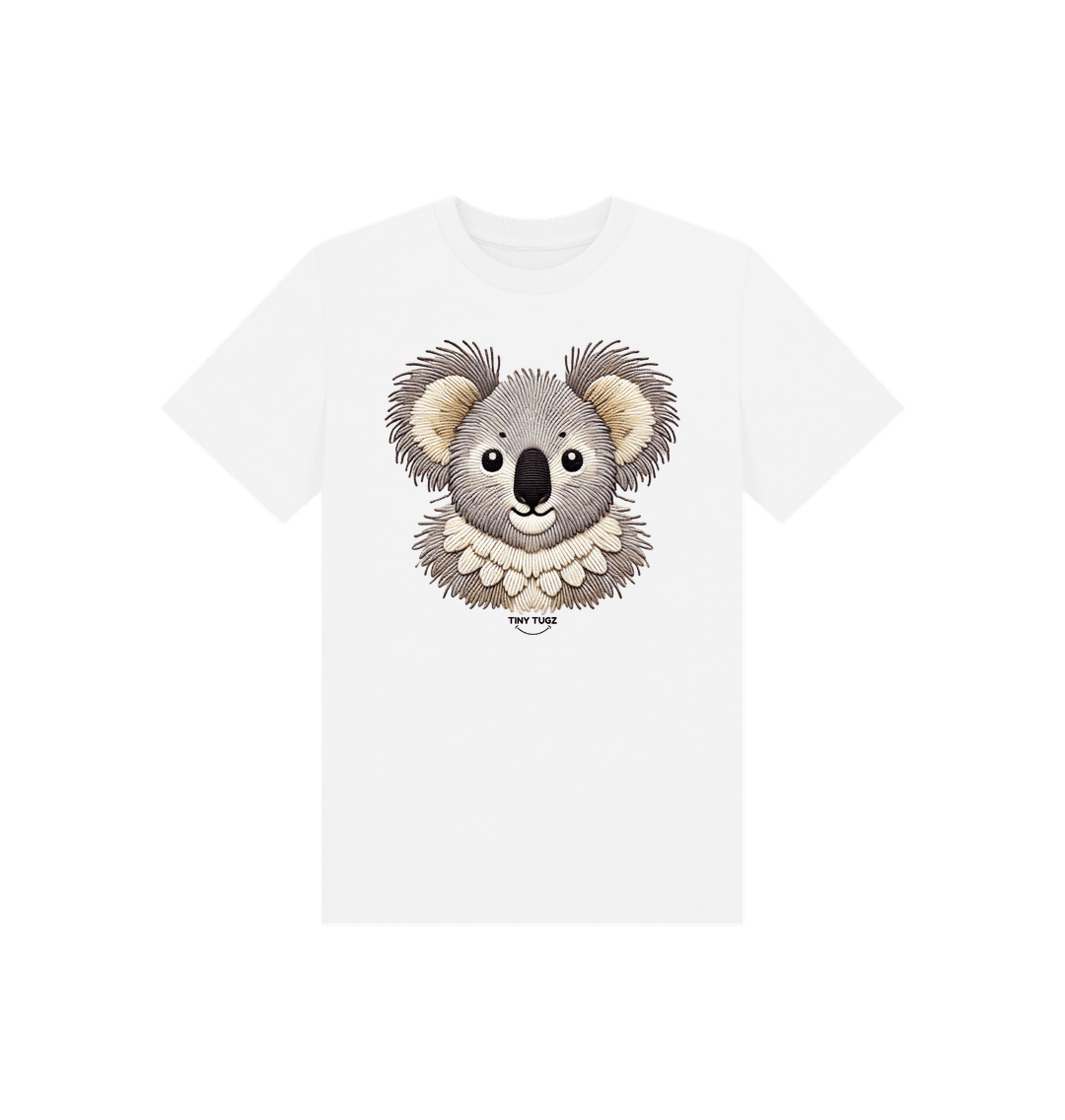 White Printed Kids T-Shirt