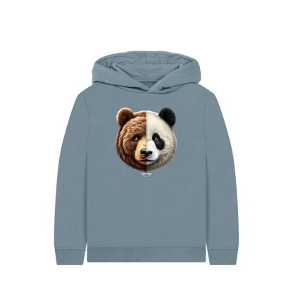 Stone Blue Printed Kids Hoodie