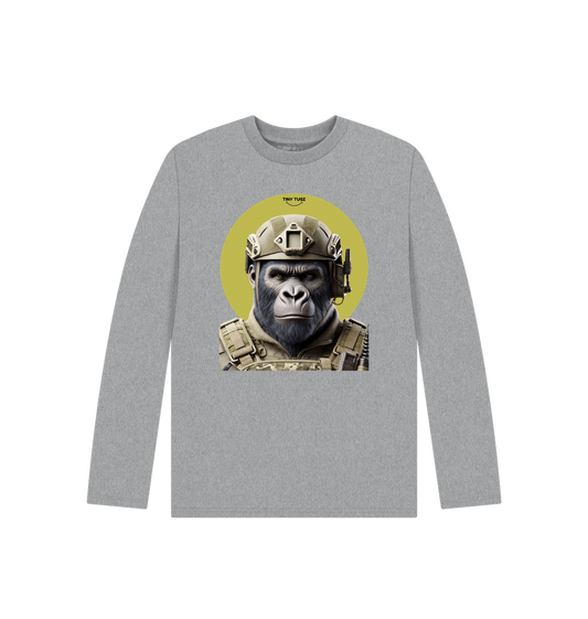 Athletic Grey Printed Kids T-Shirt