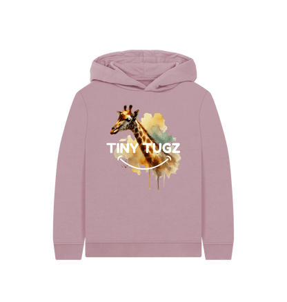 Mauve Printed Kids Hoodie