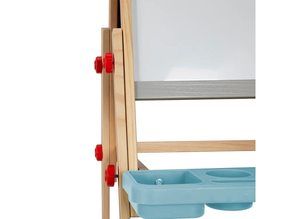 Adjustable Standing Art Easel for Kids, handmade wooden toy, made in Czech Republic