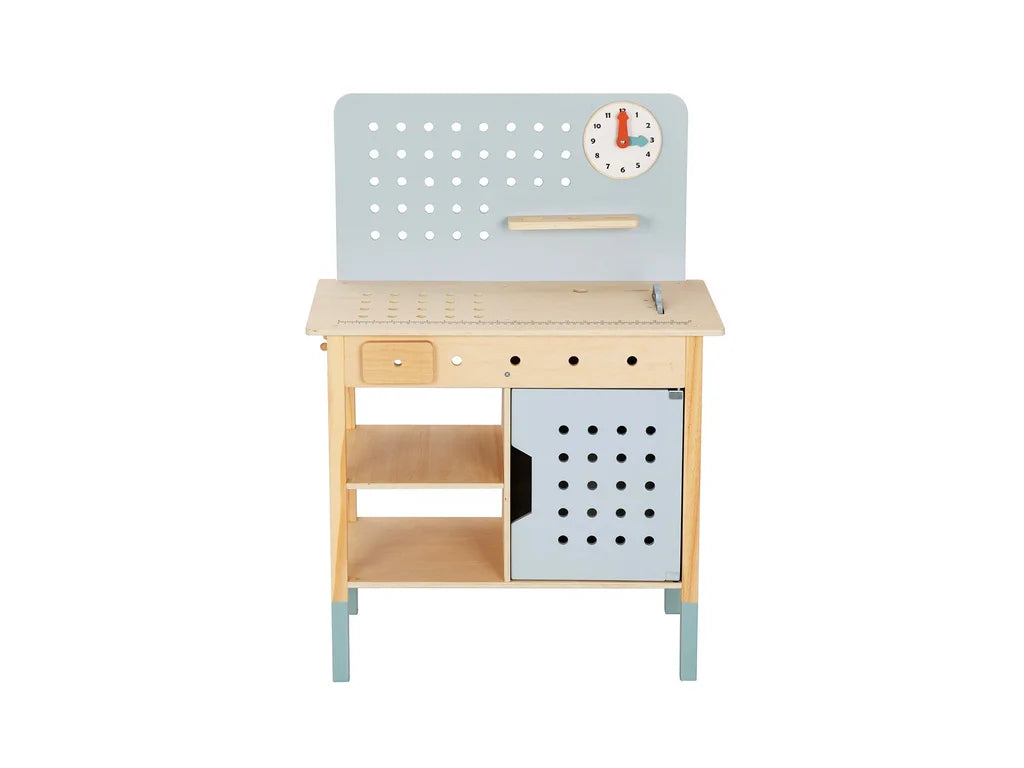 Kids Wooden Play Workbench, handmade wooden toy, made in Czech Republic