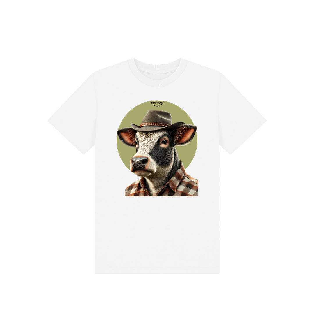 White Printed Kids T-Shirt