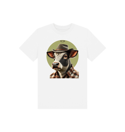 White Printed Kids T-Shirt