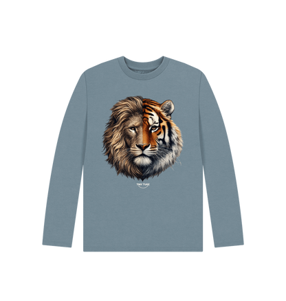 Stone Blue Printed Kids T-Shirt