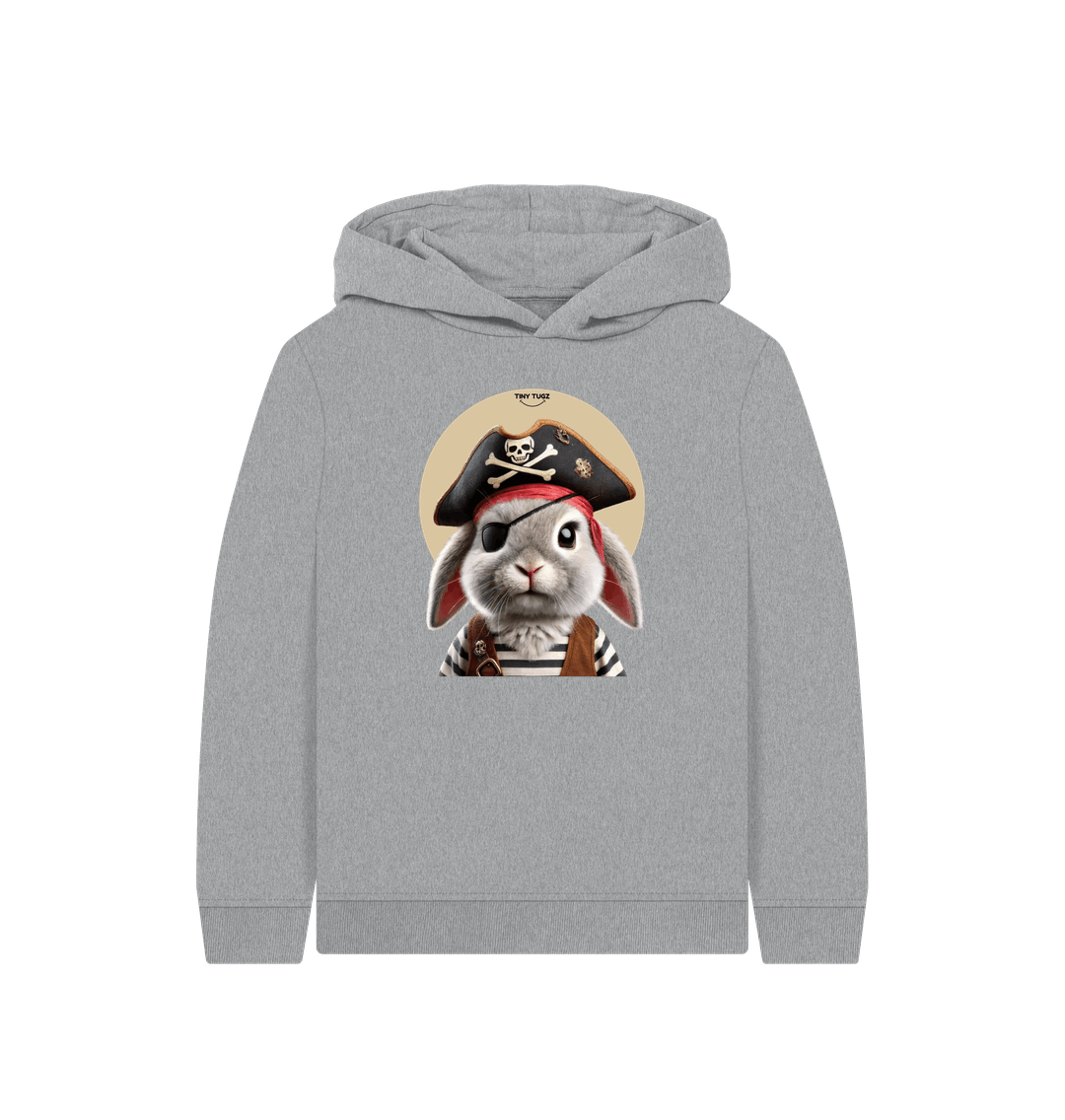 Athletic Grey Printed Kids Hoodie
