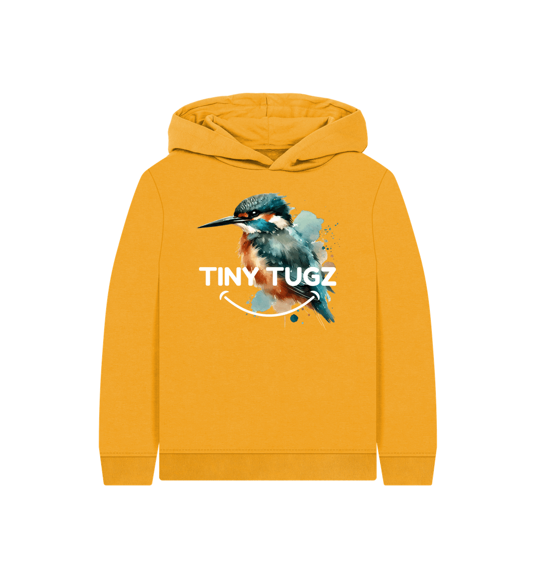 Mustard Printed Kids Hoodie