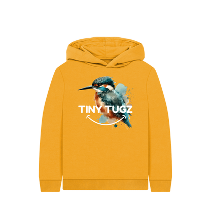 Mustard Printed Kids Hoodie