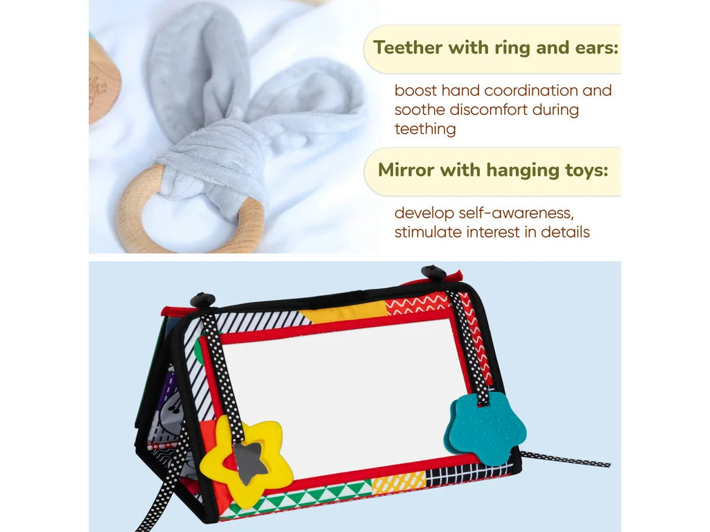 Montessori Sensory Play Box – 0–6 Months, 6-Toy Set