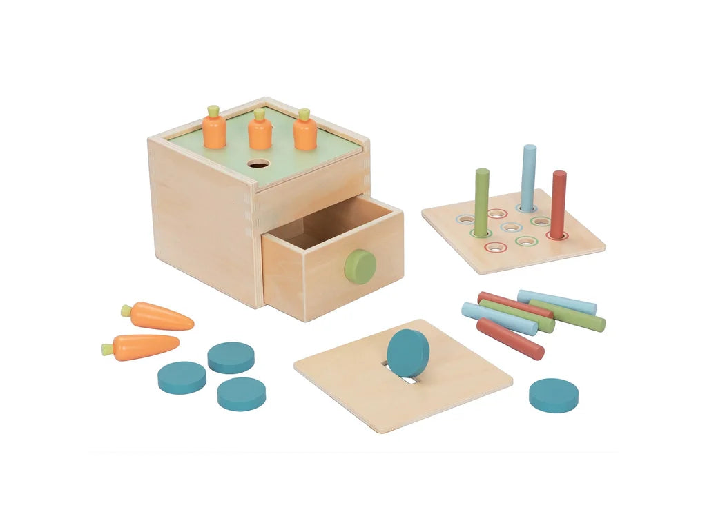 Montessori Stacking & Sorting Play Box – 12–18 Months