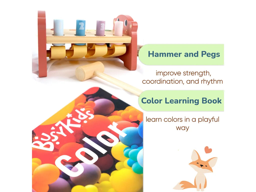 Montessori Stacking & Sorting Play Box – 12–18 Months