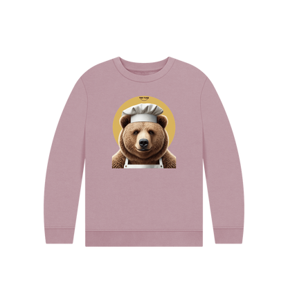 Mauve Printed Kids Jumper