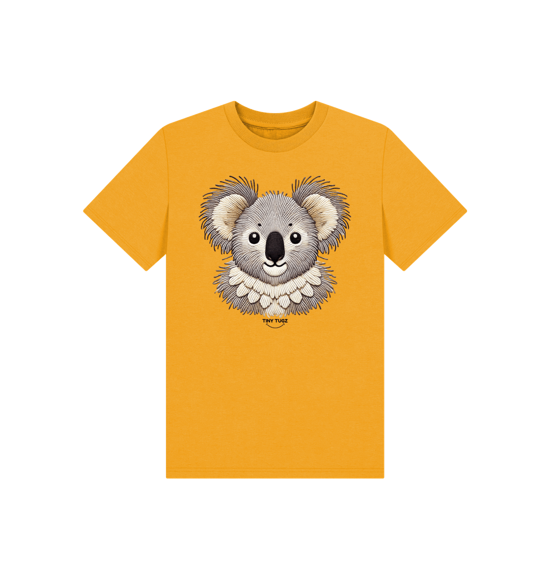 Mustard Printed Kids T-Shirt