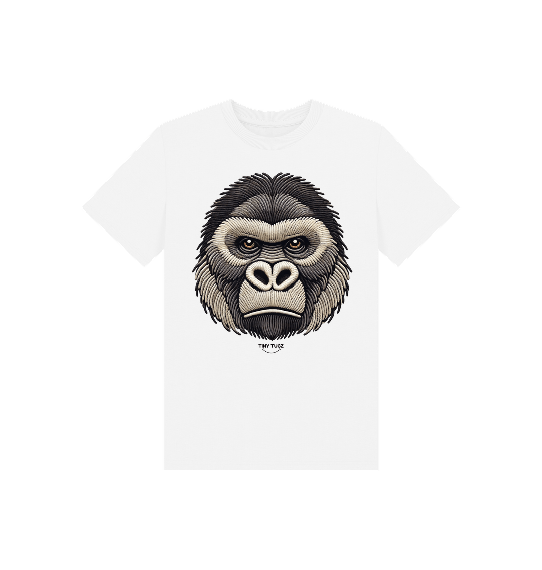 White Printed Kids T-Shirt