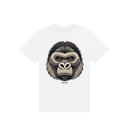 White Printed Kids T-Shirt