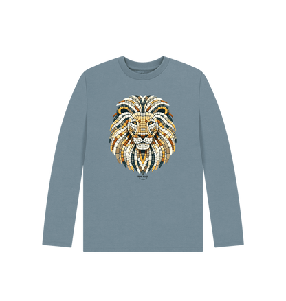 Stone Blue Printed Kids T-Shirt