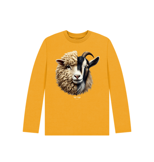Mustard Printed Kids T-Shirt