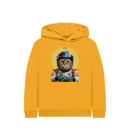 Mustard Printed Kids Hoodie