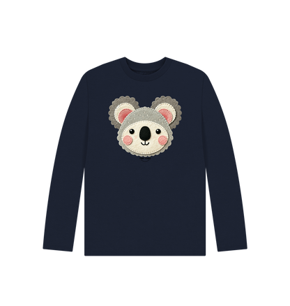 Navy Blue Printed Kids T-Shirt