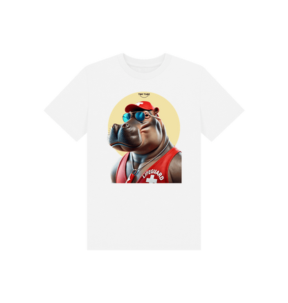 White Printed Kids T-Shirt