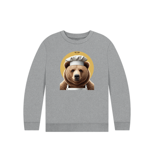 Athletic Grey Printed Kids Jumper