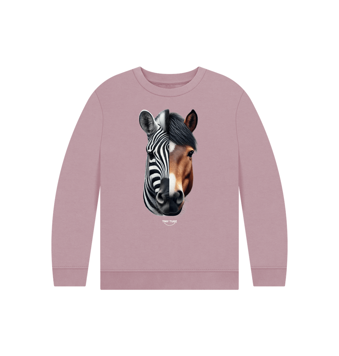 Mauve Printed Kids Jumper