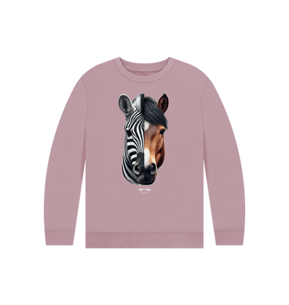 Mauve Printed Kids Jumper