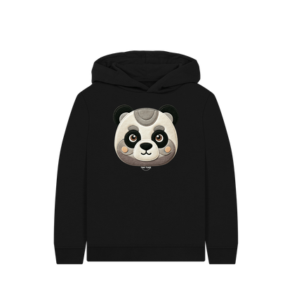 Black Printed Kids Hoodie